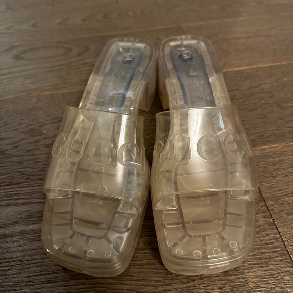 Gucci clear rubber sandals - Picture 2 of 4